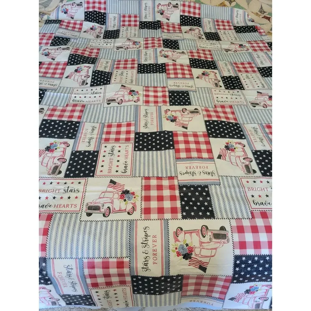 Holiday Tablecloth Bundle 3 Fall Autumn Christmas Patriotic Vinyl Decor 52 x 70